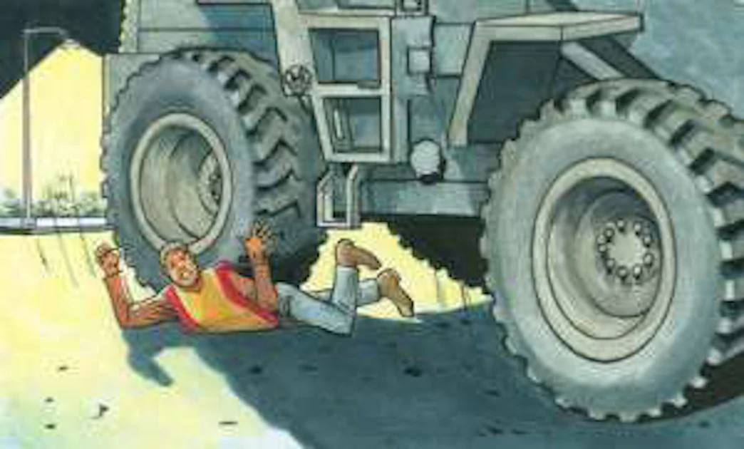 Man Machine Loading One-man machines: The operator should be the only person on a wheel ...