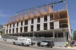 Apartment complex in Texas where a shootout erupted between a foreman and former worker.