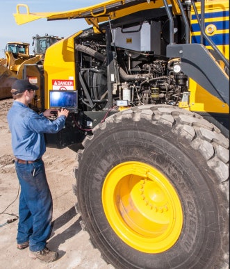 The Komatsu/NDSCS program takes about 20 months to complete, with students alternating between on-campus sessions and dealer internships.