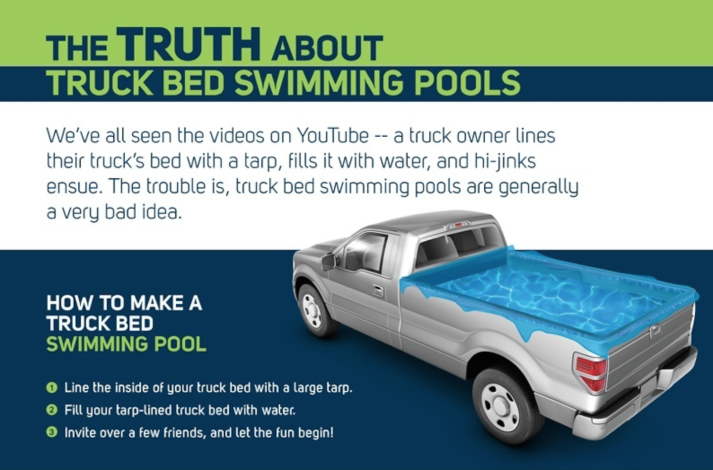 No Swimming Why Turning Your Truck Bed Into A Pool Is A Terrible Idea Equipment World