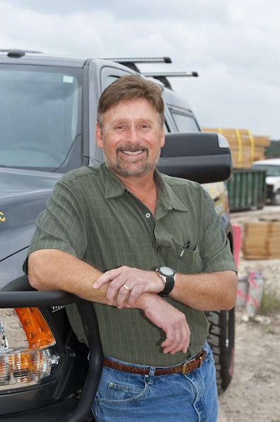 Max Davis, owner of MxRa Construction and Landscaping in Spicewood, Texas, and winner of Surveyor 1.