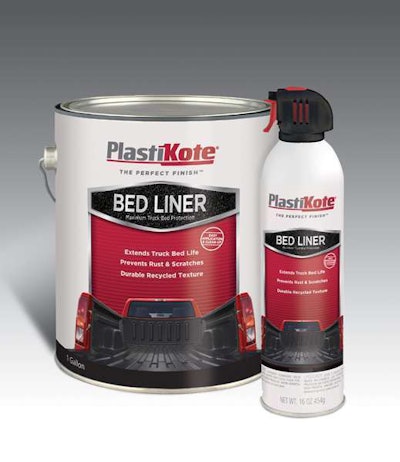PlastiKote’s new bed liner kit makes it easy to refurbish faded/worn pickup beds and tailgates.