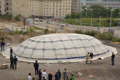 Inflatable concrete dome 4