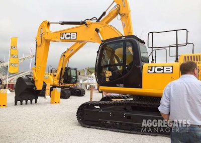 JCB JS300 excavator Hillhead