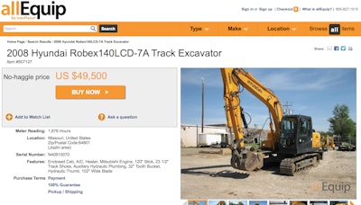 allEquip IronPlanet site