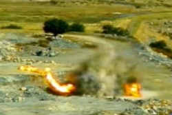 concrete truck explosion