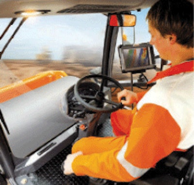 In-cab HCQ Tablet PC shows exact location of passes and degree of compaction reached in color-coded format.