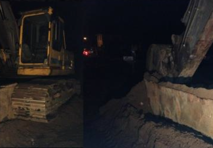 trench caught-in:between