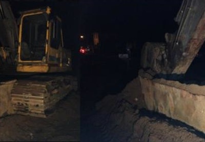 trench caught-in:between