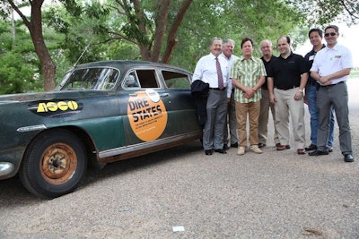 The Dire States Texas Team, from left, includes: Lawrence Olsen (Texas Good Roads), Kirby Carpenter (ASCO Equipment), Dan McNichol, Brax Wright (ASCO Equipment), John Wright, (ASCO Equipment), Ryan Gilliam (CASE Construction Equipment), Brian Weisbaum (CASE Construction Equipment).