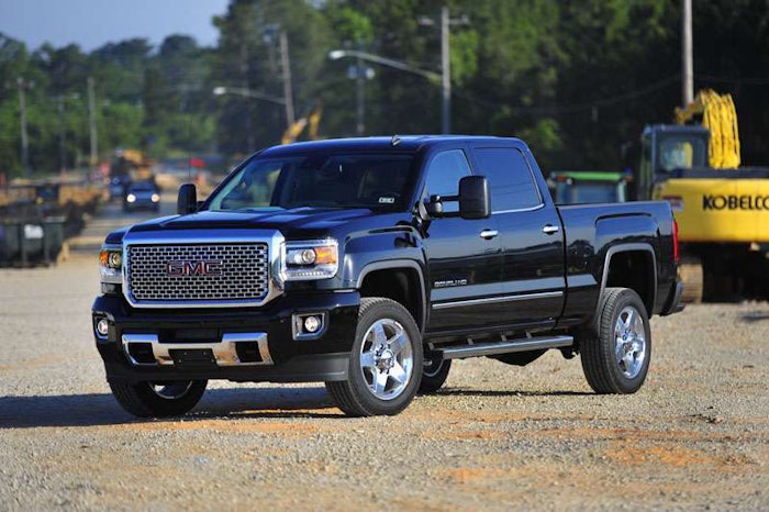 Review 2015 Gmc Sierra 2500hd Denali 4 4 Crew Cab A Luxury Work Truck That Does Everything Well Photos Equipment World