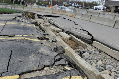Rhode Island road damage