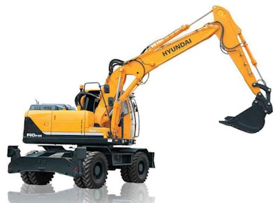 Hyundai R140w-9a wheeled excavator