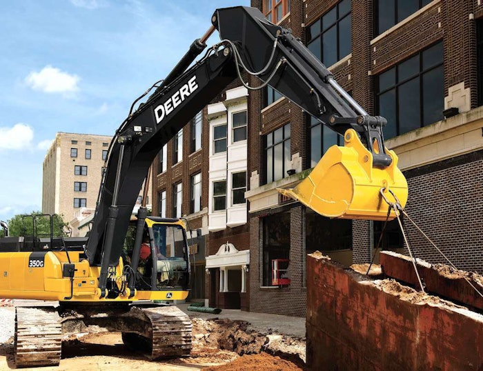 John Deere Upgrades 250g Lc 350g Lc And 380g Lc Excavators To Tier 4 Final 15 000 Hours Before Dpf Ash Removal Photos Equipment World