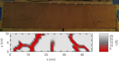 Paint-on sensing skin concrete structures cracks