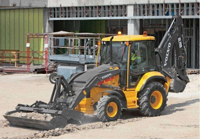 Ranging from 17,500 to 19,500 pounds, Volvo’s BL60B and BL70B backhoe loaders use a D3.8H four-cylinder 3.8-liter Volvo engine. The machines are fitted with two floor-mounted ergonomic levers, and feature a small turning radius, a narrow, tall arch designed boom and a one-piece chassis. volvoce.com