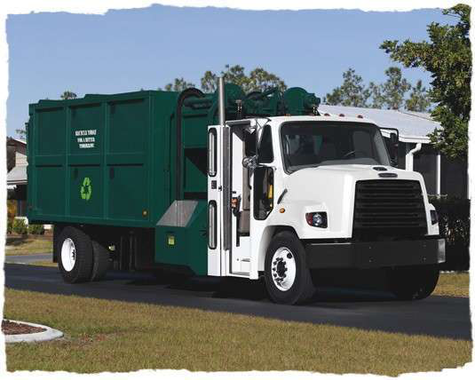 Freightliner trash truck