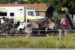 The aftermath of a truck accident that resulted in four fatalities. — Alex Garcia, Chicago Tribune.