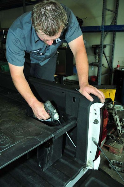 The Decked slide-out bed storage system is easily installed with basic hand tools.