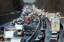 backed up traffic