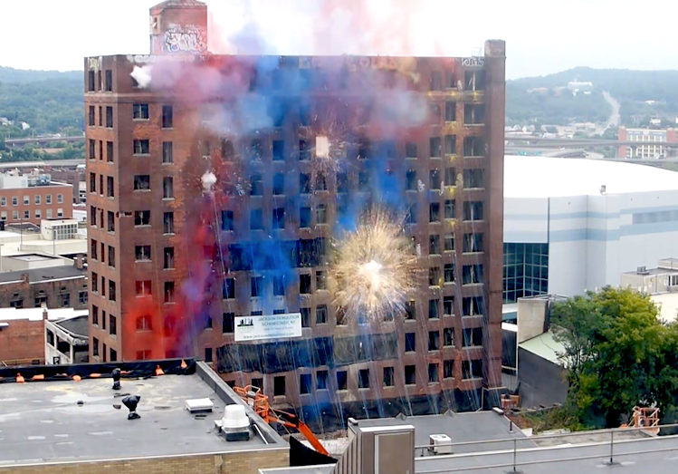 Albany fireworks implosion