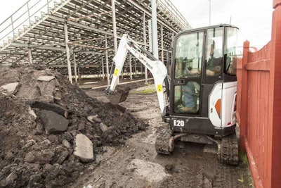 Bobcat E20 compact excavator