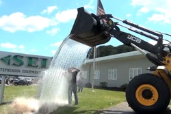 Ice Bucket Challenge wheel loader