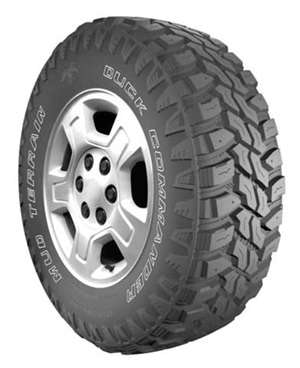 The Duck Commander Mud Terrain tire.