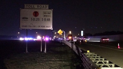 The scene of the crash. Credit: Josh Ault/NBC 5/Twitter: @JoshAultNBC5