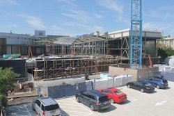 The HUB-Robeson jobsite as of Aug. 25. Credit: Penn State live web cam