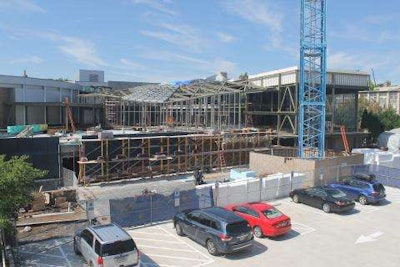 The HUB-Robeson jobsite as of Aug. 25. Credit: Penn State live web cam