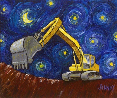 Richard Janney Excavator Van Gogh