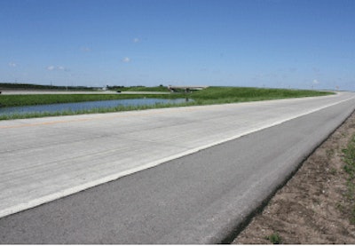 Granite aggregate formed an 8-inch base of rock for the Paynesville bypass project. Because of Minnesota’s weather challenges – a winter season that can last for six months – the season to complete road projects is short.