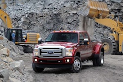2015 Ford Super Duty with Cat equipment