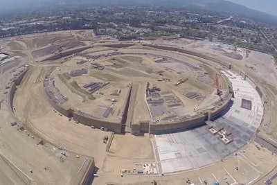 Apple campus 2 drone video
