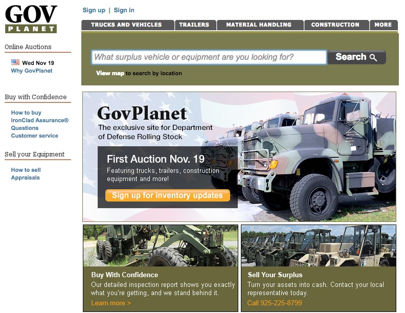 Need a military-spec’d wheel loader or dozer? New GovPlanet site offers ...