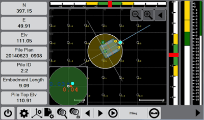 Trimble piling system