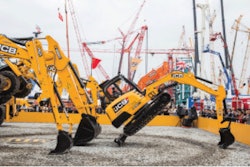 Pictured from 2012 bauma China in Shanghai, this exposition is the international trade fair for construction machinery, building material machines, construction vehicles and equipment.