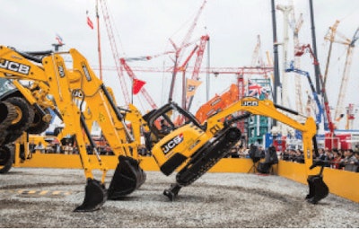 Pictured from 2012 bauma China in Shanghai, this exposition is the international trade fair for construction machinery, building material machines, construction vehicles and equipment.