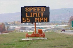 An example of an electronic road sign.
