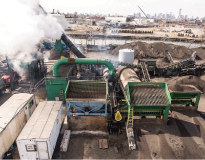 The 100 percent RAP plant is owned by Green Asphalt and is located in Long Island City, New York.