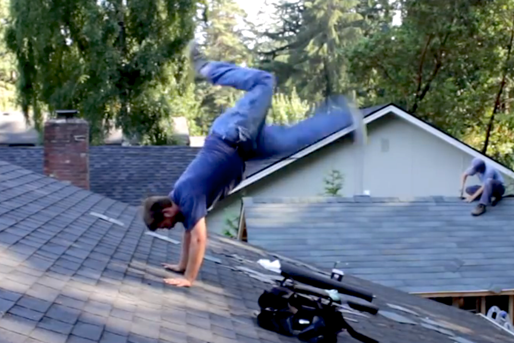 roofer breakdance samba