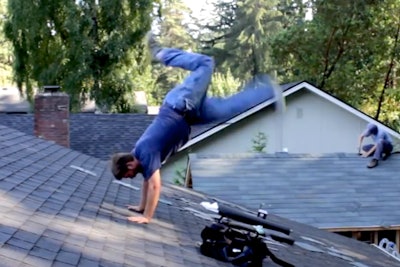 roofer breakdance samba