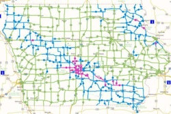 iowa road conditions map