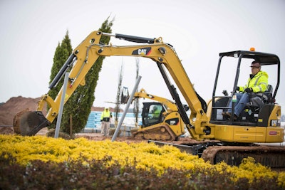 Cat 303E CR MHEX & 289C CTL working on a hillside – C10295836