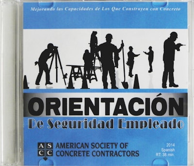 Concrete contractor spanish safety DVD