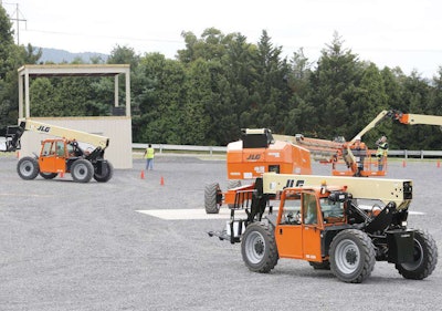 JLG opens training center proving ground telehandlers