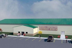 A rendering of the National Construction Equipment Museum.