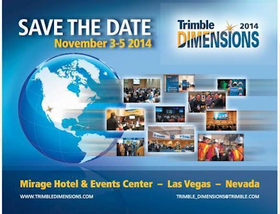 Trimble Dimensions 2014 Save the Date