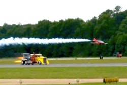 Shockwave semi truck racing FLS Minijet NAS Oceana Airshow